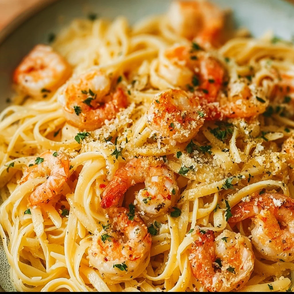 Garlic Butter Shrimp Pasta