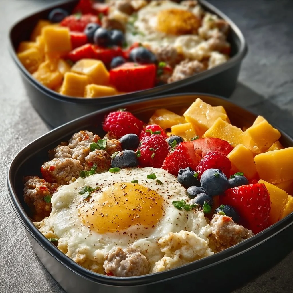 High protein freezer-friendly breakfast bowls packed with nutrition