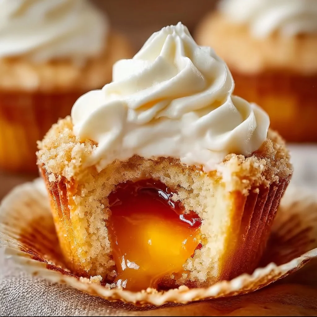 Honey Peach Cream Cheese Cupcakes That Scream Summer Delight