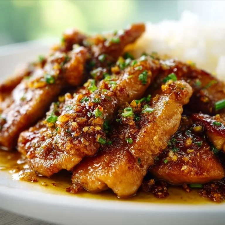 Lazy honey garlic chicken served with vegetables on a plate