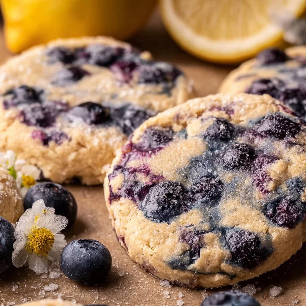 Lemon Blueberry Cheesecake Cookies