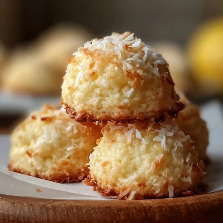 Lemon Coconut Cheesecake Cookies on a plate, showcasing their bright flavor and texture.
