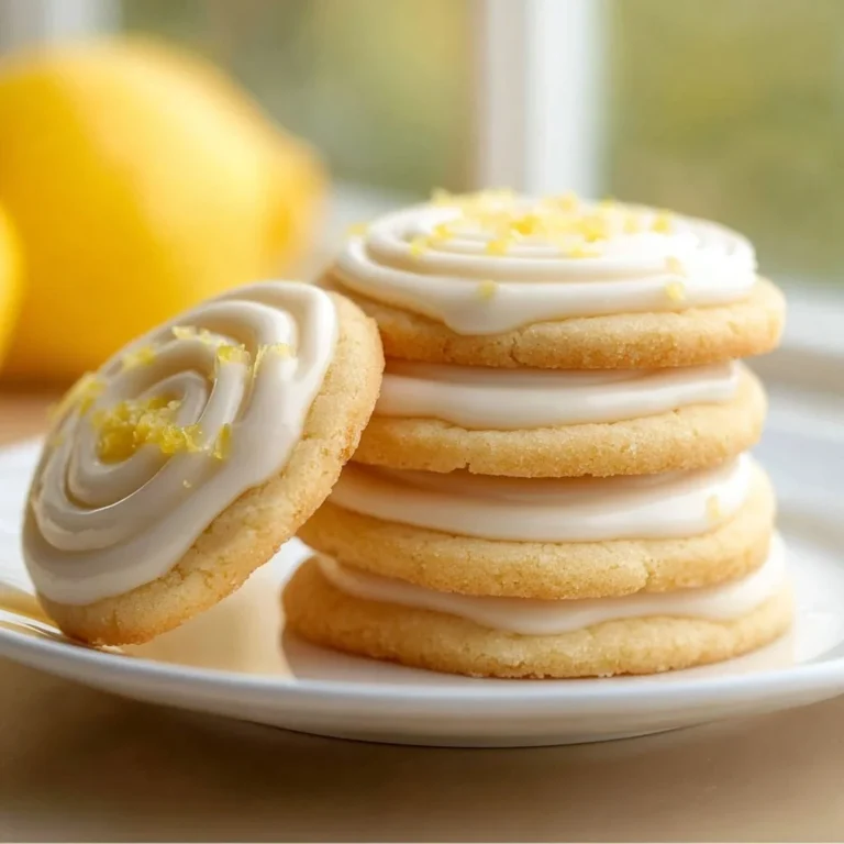 Delicious lemon frosted cookies with a bright citrus glaze