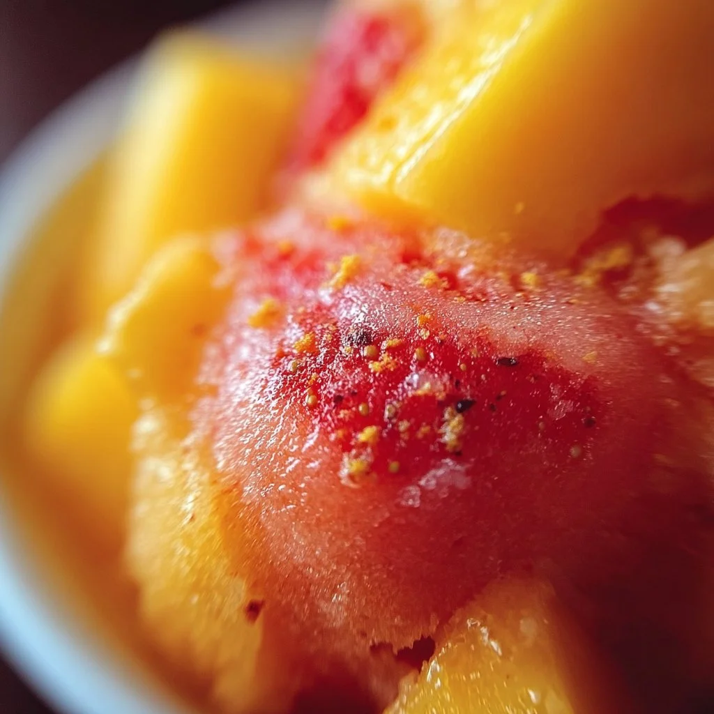 Mango Strawberry Sorbet