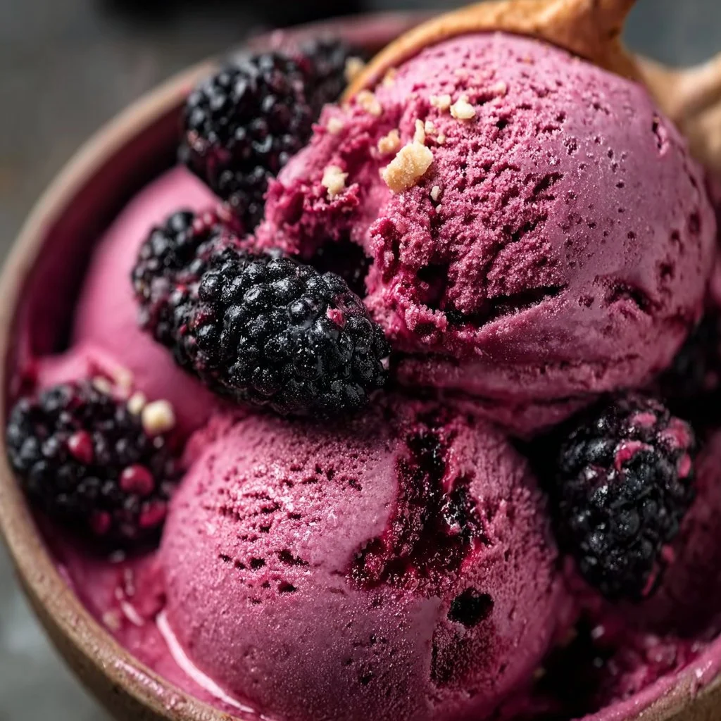Ninja Creami Blackberry Ice Cream