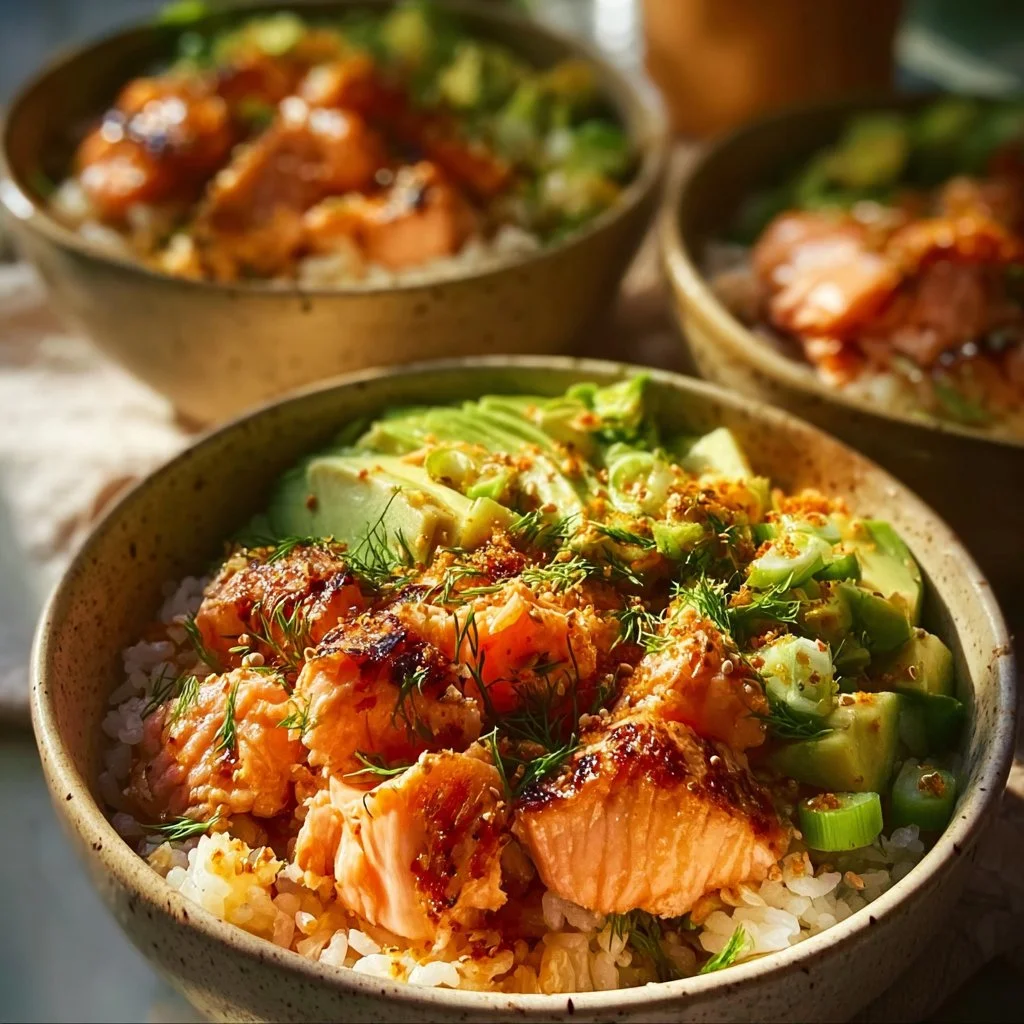 Salmon Rice Bowls