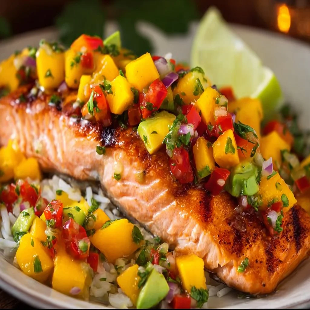 Salmon with Mango Salsa
