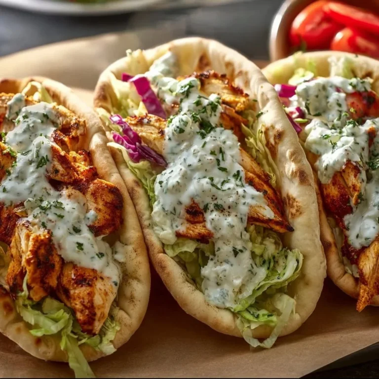 Sheet Pan Chicken Pitas with Herby Ranch served on a plate