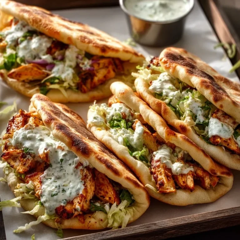 Sheet Pan Chicken Pitas with Herby Ranch recipe served on a plate