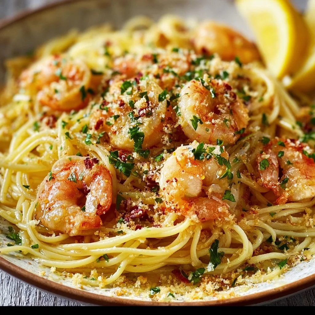 Shrimp Scampi Pasta with Lemon and Garlic