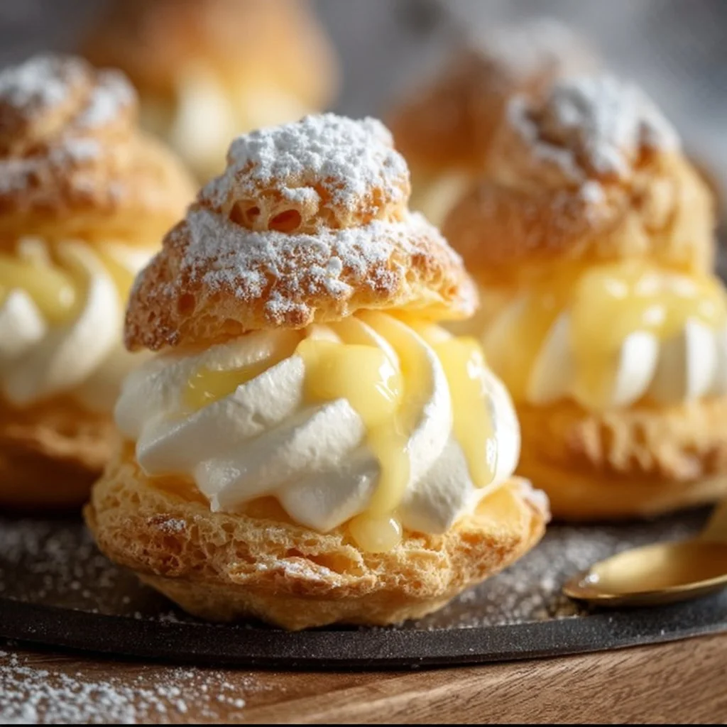 Springtime Lemon Cream Puffs