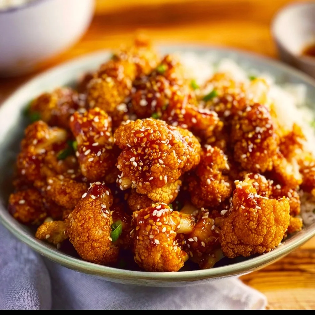 Sticky Sesame Cauliflower
