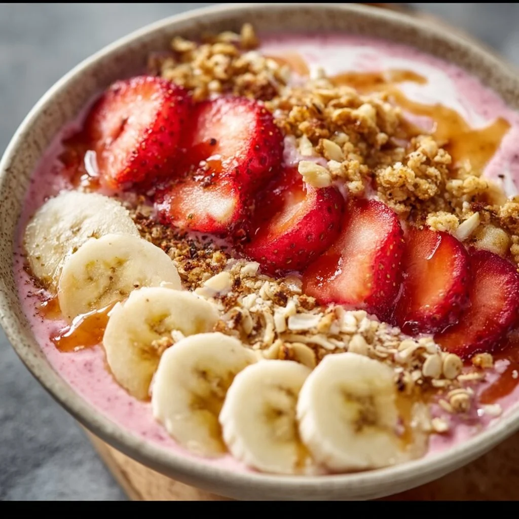 Strawberry Banana Smoothie Bowl
