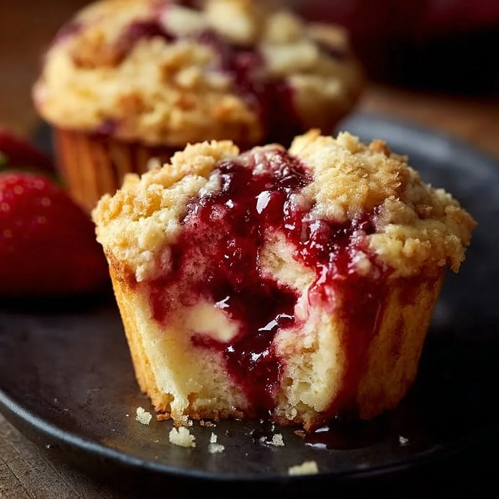 Strawberry Cream Cheese Muffins