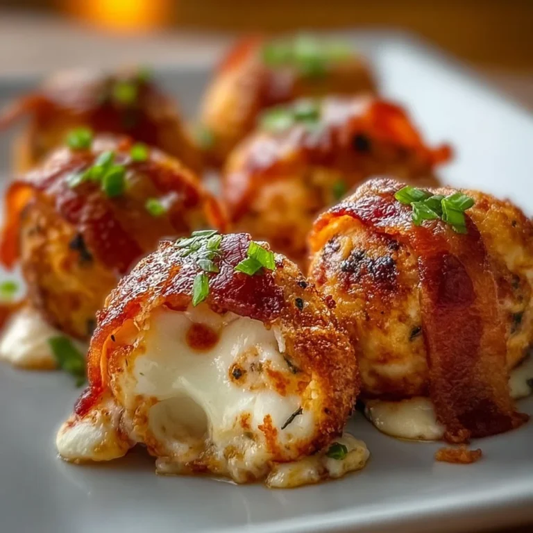 Delicious Buffalo Chicken Bacon Mozzarella Bombs ready to be served.