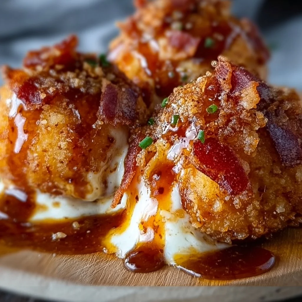 Buffalo Chicken Bacon Mozzarella Bombs