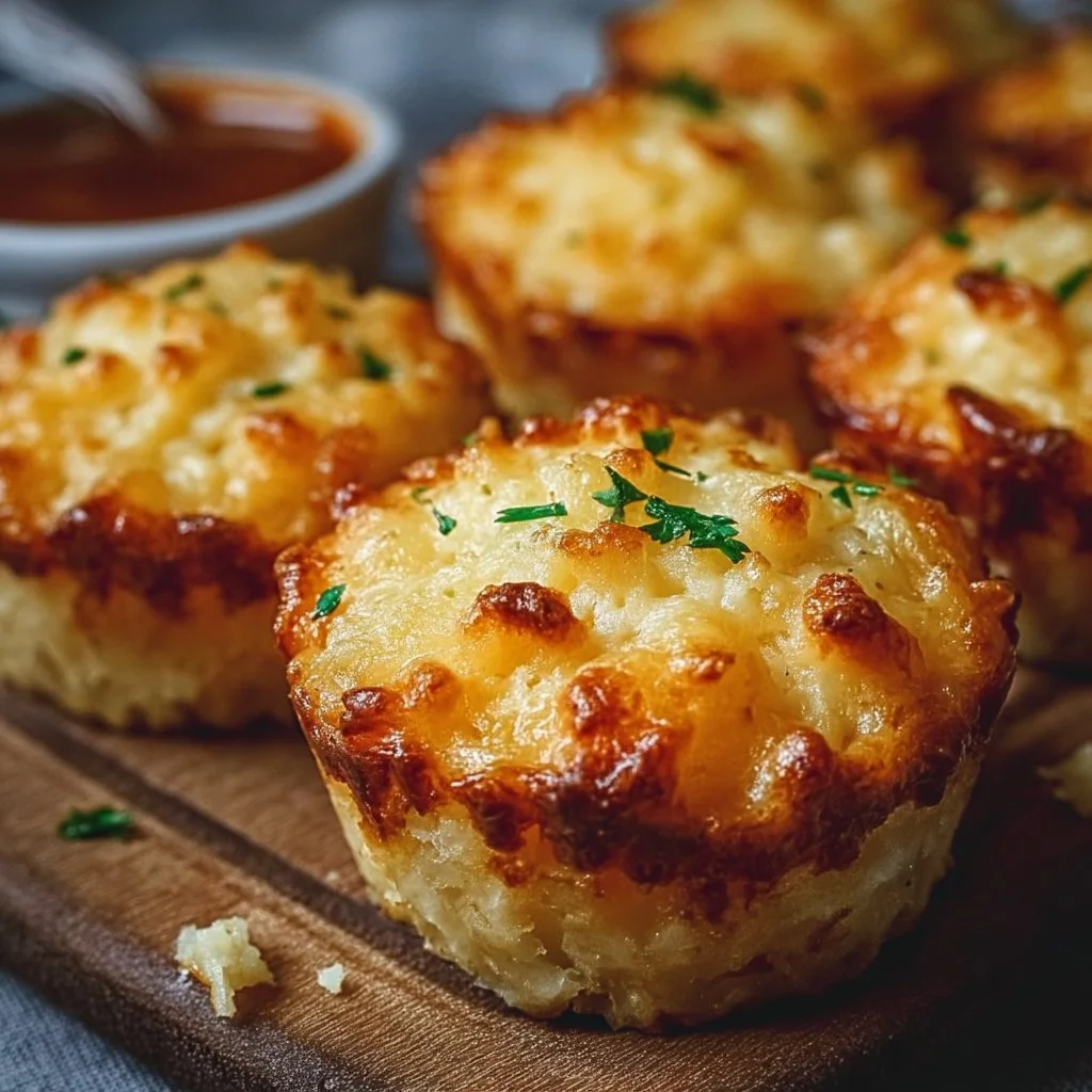 Cheesy Mashed Potato Muffins