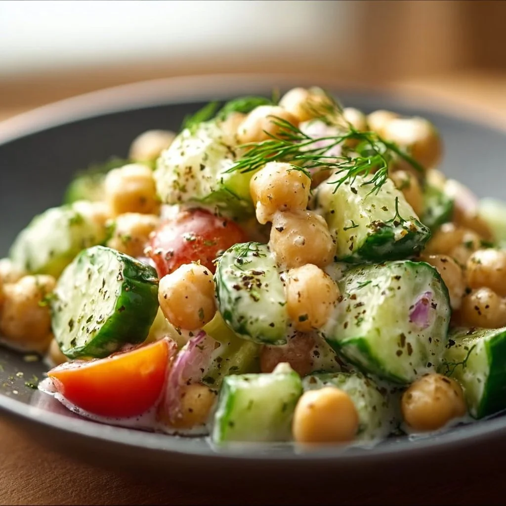 Chickpea & Cucumber Salad