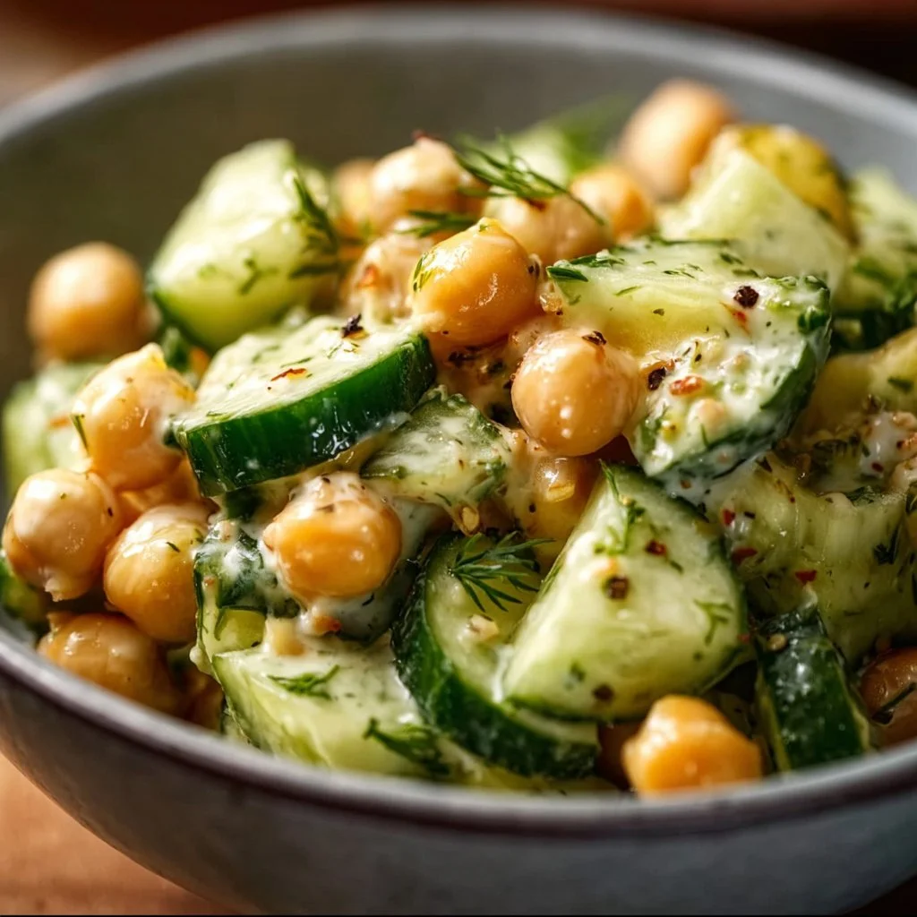Chickpea & Cucumber Salad