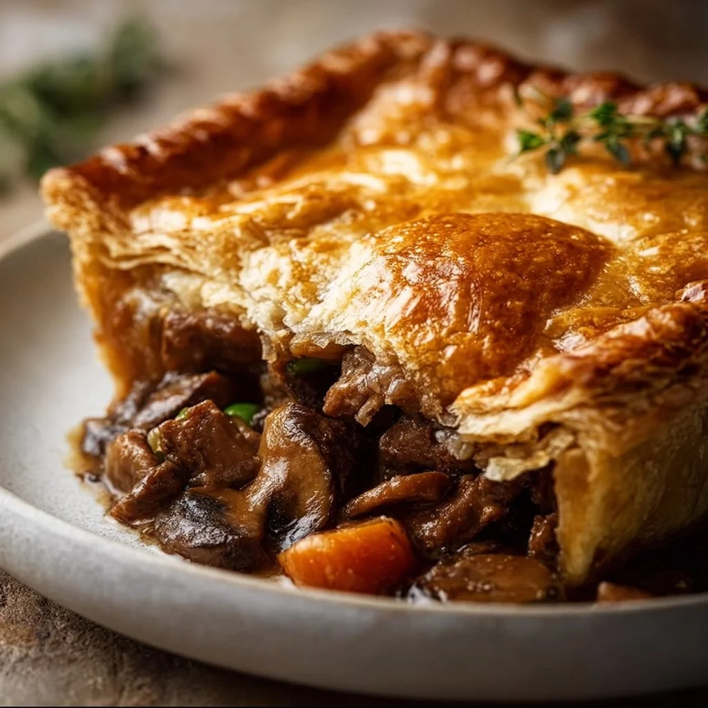 Chunky Beef and Mushroom Pie