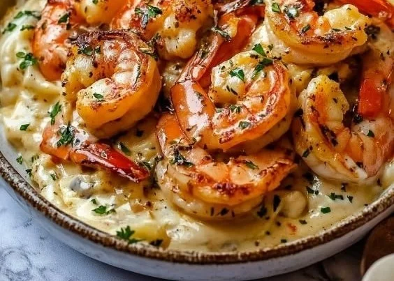 Creamy Garlic-Paprika Shrimp
