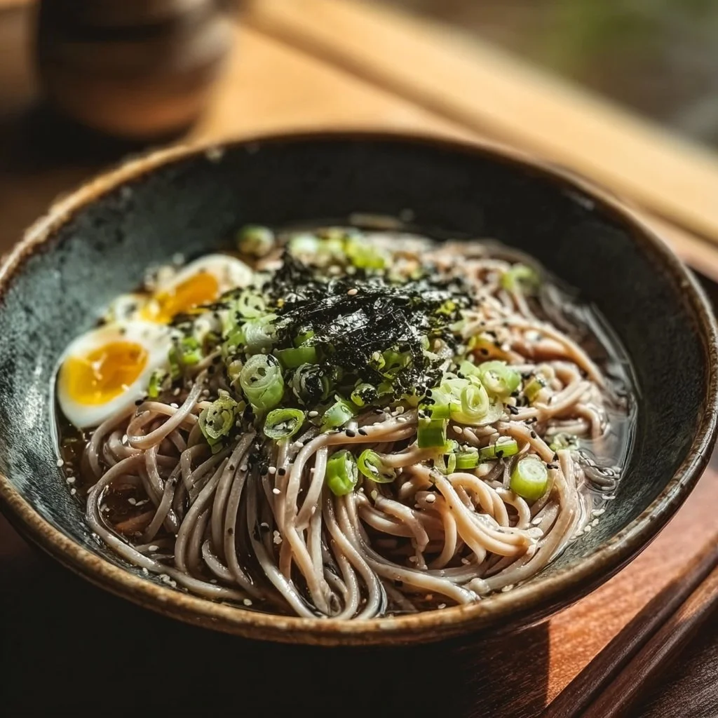 Creamy Miso Soba Noodles