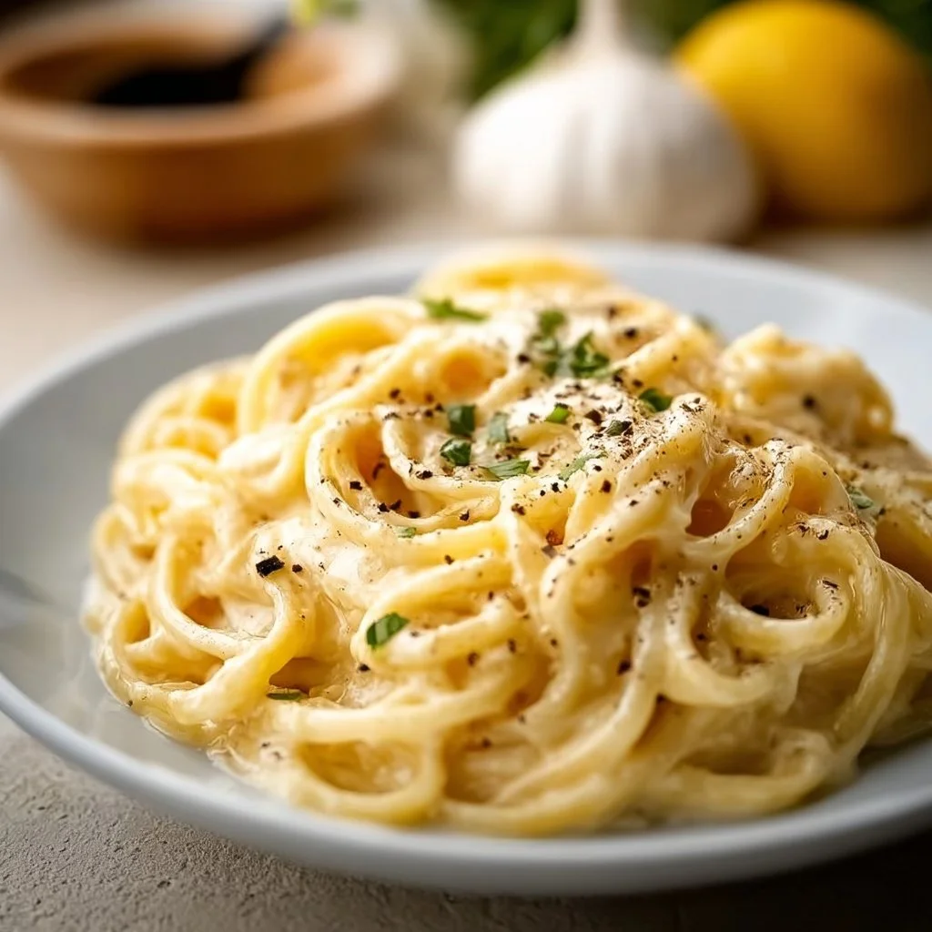 Creamy Roast Garlic and Lemon Pasta Sauce