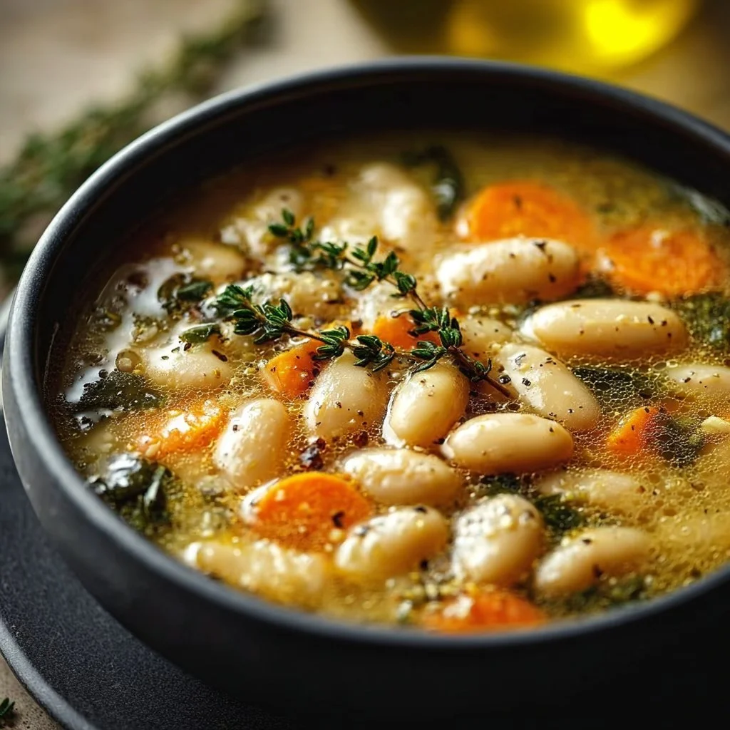 Easy Tuscan White Bean Soup