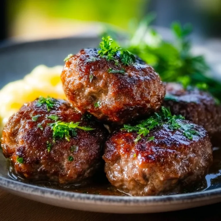 Homemade beef rissoles served with side vegetables