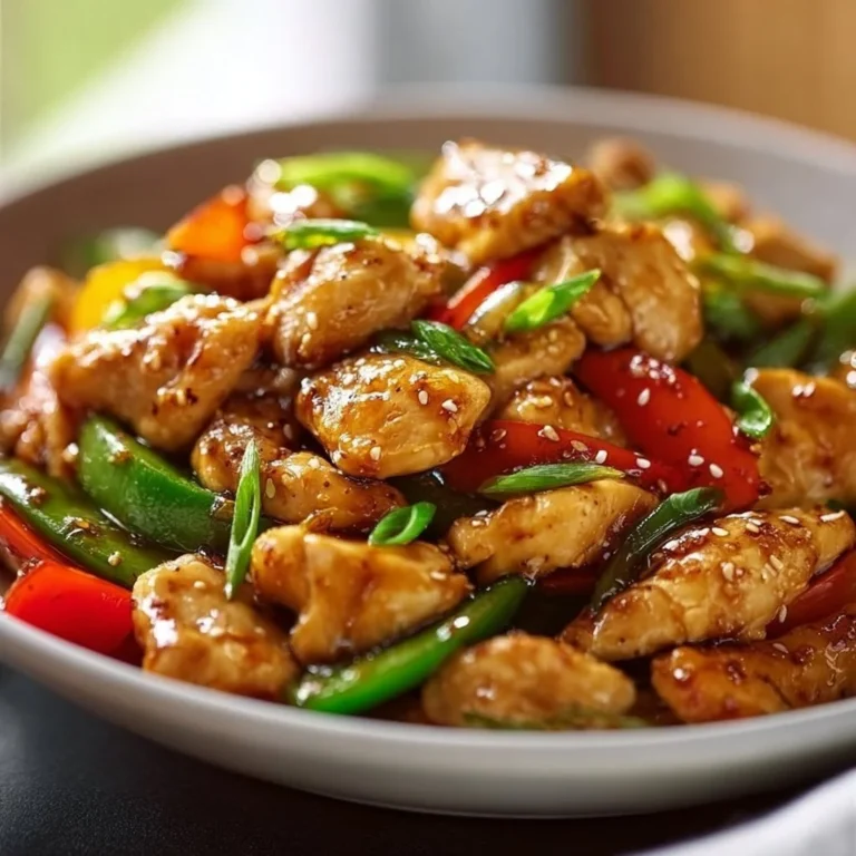 Delicious Honey Garlic Chicken Stir-Fry with colorful vegetables