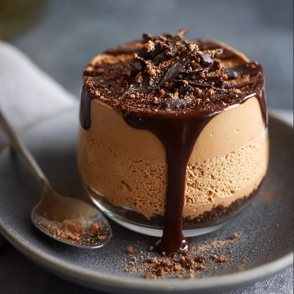 Lavish Coffee Mousse with Dark Chocolate Ganache