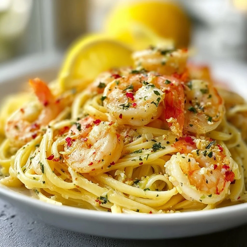 Lemon Shrimp Pasta