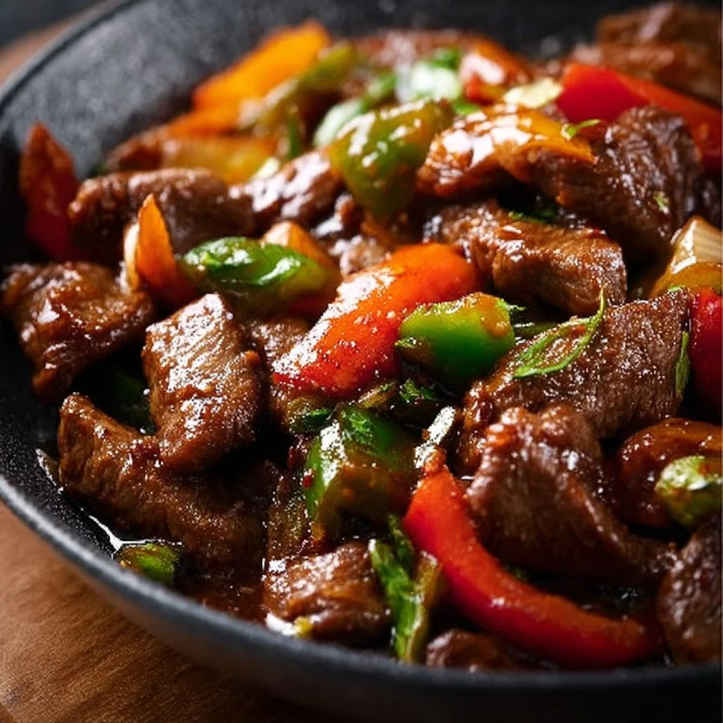 Lomo Saltado translates to Sautéed Beef in English.
