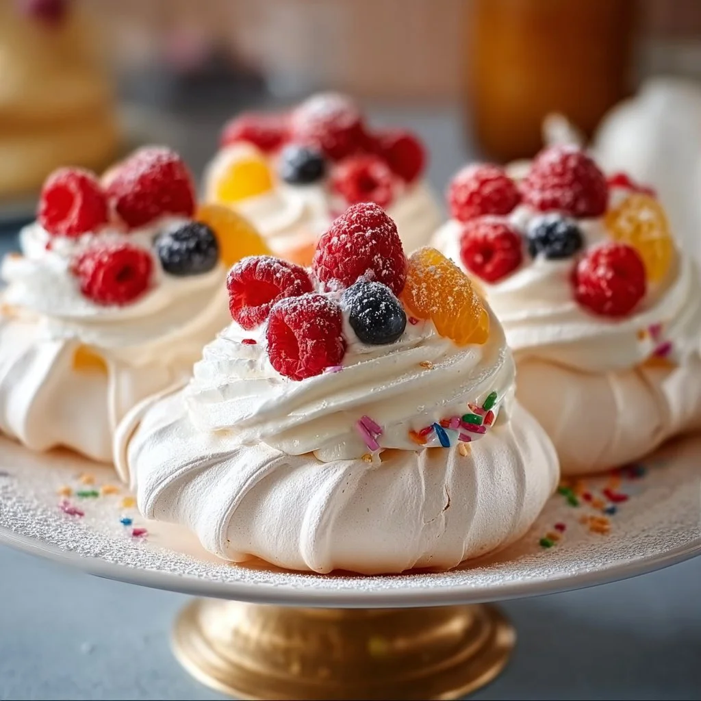 Mini Birthday Cake Pavlovas