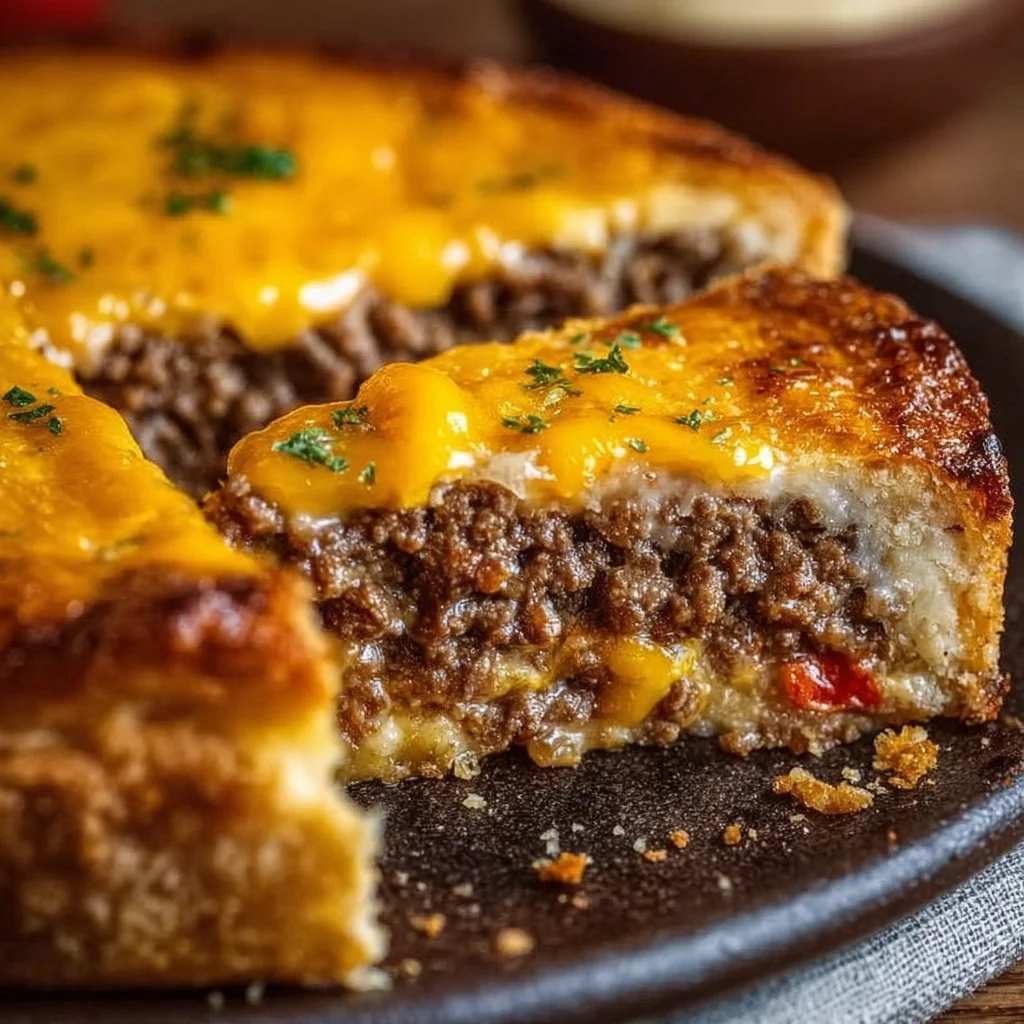 One-Pan Cheeseburger Pie Dinner
