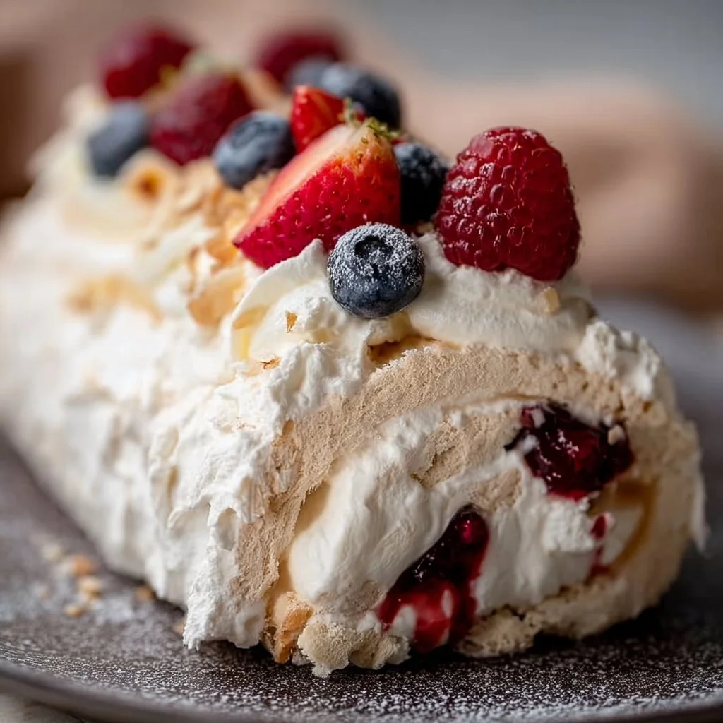 Pavlova Roulade