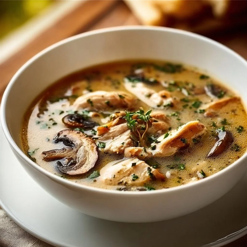 Rotisserie Chicken Mushroom Soup