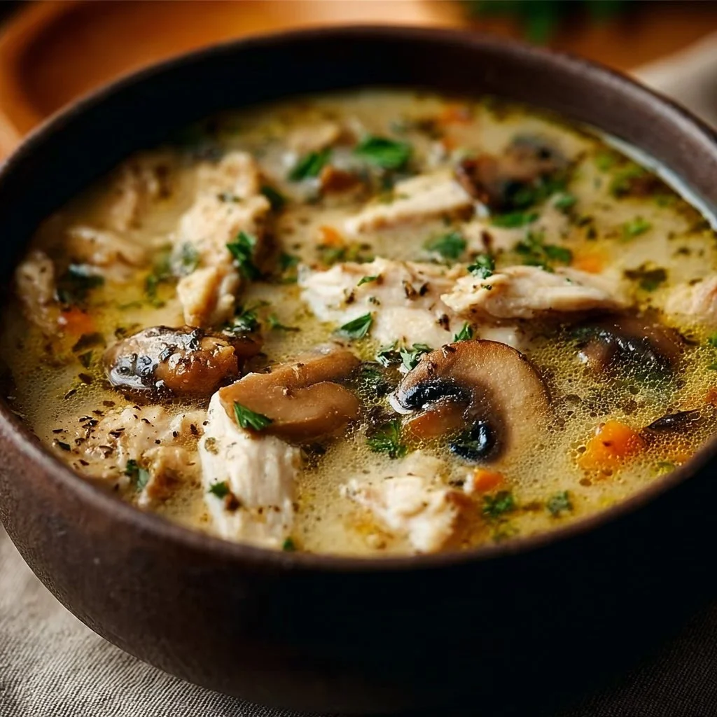 Rotisserie Chicken Mushroom Soup