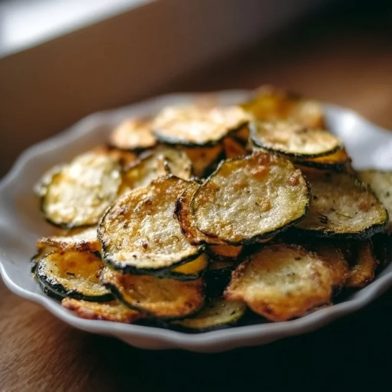 Bowl of homemade salt and vinegar zucchini chips ready to serve