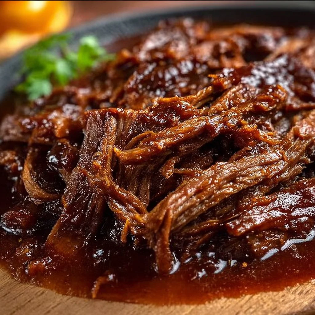 Sweet Spicy & Savory Caramelized Pulled Beef Brisket