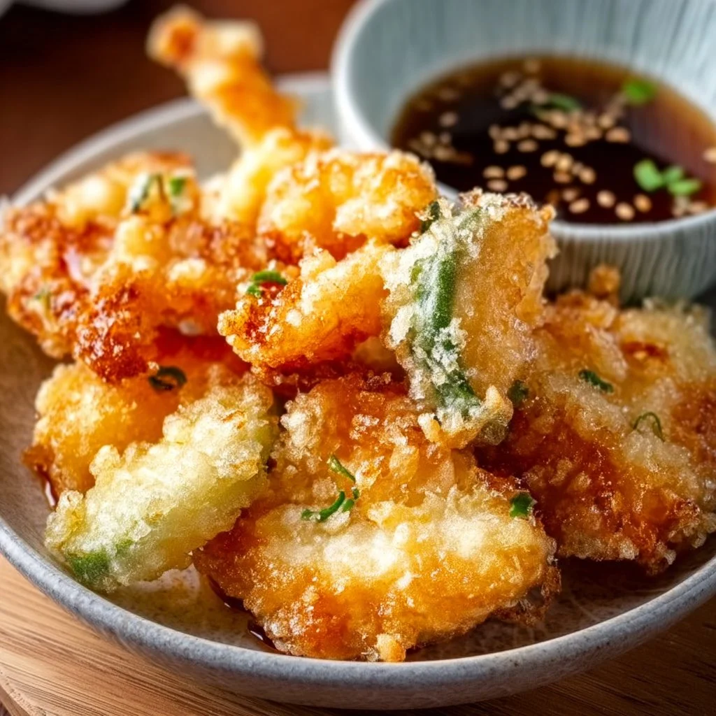 Vegetable Tempura with Ginger Ponzu Sauce