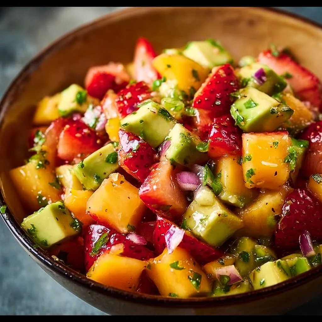 Avocado Strawberry Mango Salsa