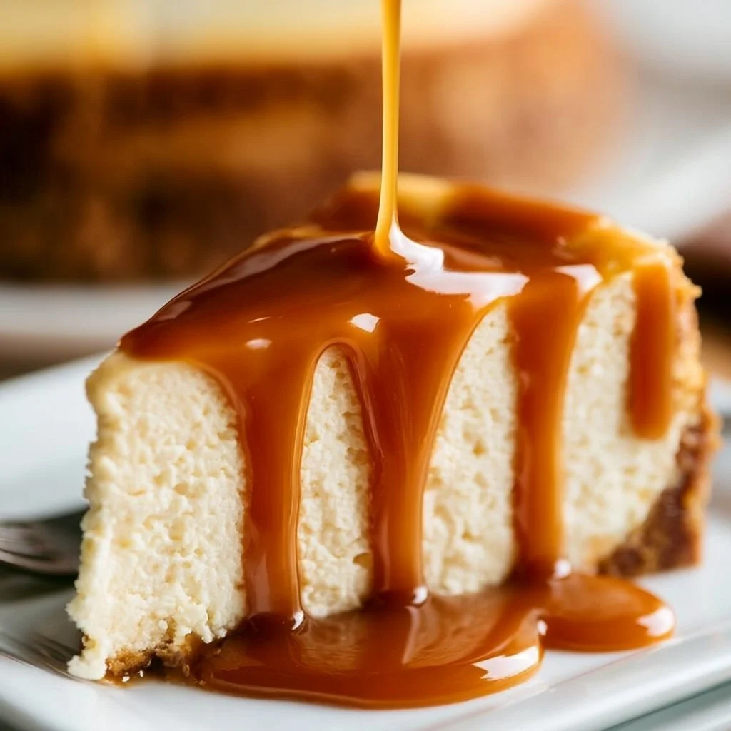 Caramel Drip Cheesecake