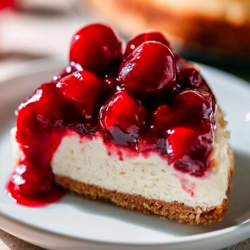 Cherry Cheese Torte | Cherry Cheese Cake Recipe, Cherry Cheesecake Recipe, Homemade Cherry Cheesecake