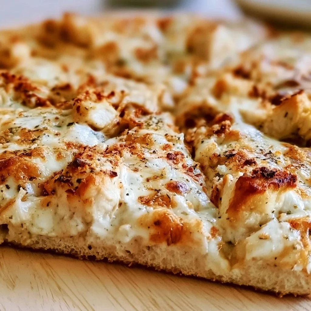Chicken Alfredo Pizza