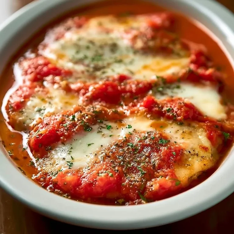 Delicious Chicken Pizzaiola served with fresh herbs and tomatoes