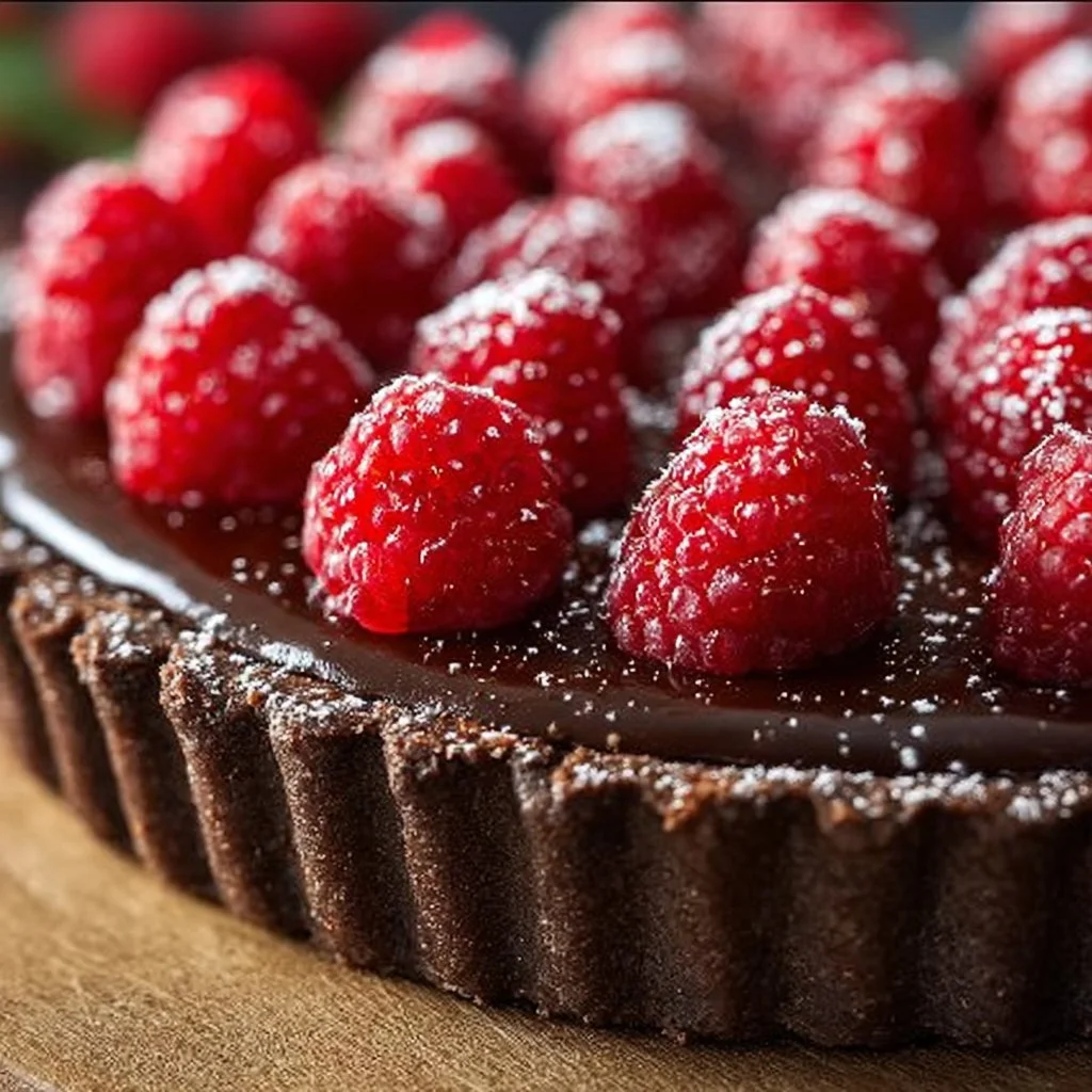 Chocolate Raspberry Tart