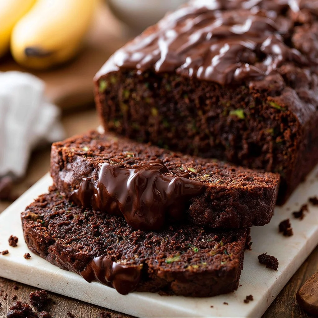 Chocolate Zucchini Banana Bread