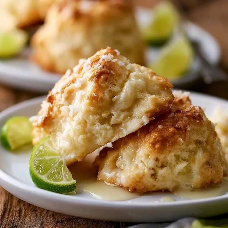 Delicious Coconut Lime Scones with a tropical flavor twist