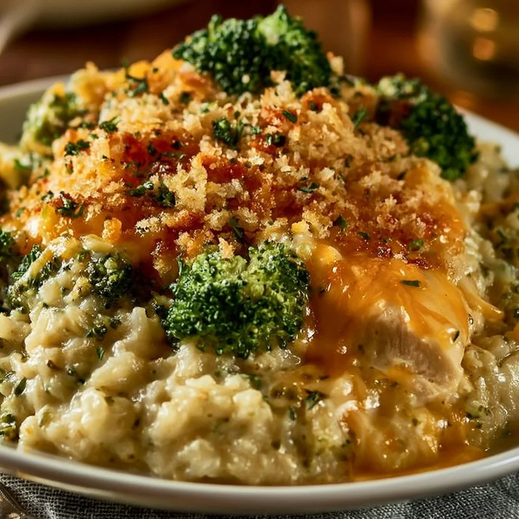 Crockpot Broccoli Cheddar Chicken and Rice